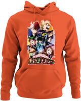 Φούτερ με κουκούλα - My Hero Academia - Color Thumbnail Orange