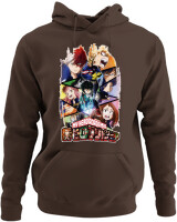 Φούτερ με κουκούλα - My Hero Academia - Color Thumbnail Καφέ