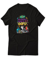 T-Shirt Αντρικό - My Middle Name Is Oops! - Color Thumbnail Μαύρο