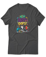 T-Shirt Αντρικό - My Middle Name Is Oops! - Color Thumbnail Ανθρακί