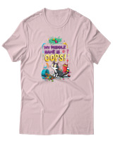 T-Shirt Αντρικό - My Middle Name Is Oops! - Color Thumbnail Απαλό Ροζ