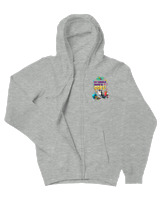 Ζακέτα Φούτερ με κουκούλα Γυναικείο - My Middle Name Is Oops! - Color Thumbnail Γκρι Μελανζέ