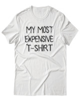 T-Shirt Αντρικό - My Most Expensive Tshirt - Color Thumbnail Άσπρο