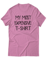T-Shirt Αντρικό - My Most Expensive Tshirt - Color Thumbnail Ροζ