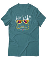 T-Shirt Αντρικό - My Rules - Color Thumbnail Μπλε Πράσινο