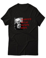 T-Shirt Unisex - Να Φύγετε Από Δω Να Πάτε Αλλού - Color Thumbnail Μαύρο