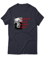 T-Shirt Unisex - Να Φύγετε Από Δω Να Πάτε Αλλού - Color Thumbnail Σκούρο Μπλε
