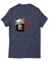 T-Shirt Unisex - Να Φύγετε Από Δω Να Πάτε Αλλού - Color Thumbnail Μπλε Γκρι