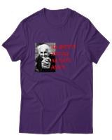 T-Shirt Unisex - Να Φύγετε Από Δω Να Πάτε Αλλού - Color Thumbnail Σκούρο Μωβ