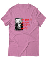 T-Shirt Unisex - Να Φύγετε Από Δω Να Πάτε Αλλού - Color Thumbnail Ροζ