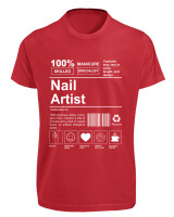 T-Shirt Fit - Nail Artist - Color Thumbnail Κόκκινο
