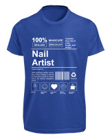 T-Shirt Fit - Nail Artist - Color Thumbnail Μπλε Ρουά