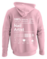Φούτερ με κουκούλα - Nail Artist - Color Thumbnail Pink