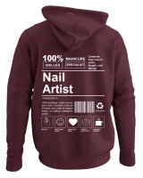 Φούτερ με κουκούλα - Nail Artist - Color Thumbnail Marron