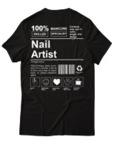 T-Shirt Αντρικό - Nail Artist - Color Thumbnail Μαύρο