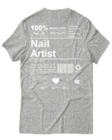 T-Shirt Αντρικό - Nail Artist - Color Thumbnail Γκρι Μελανζέ