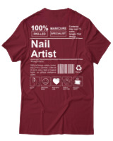 T-Shirt Αντρικό - Nail Artist - Color Thumbnail Σκούρο Κόκκινο