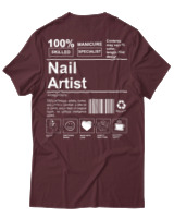T-Shirt Αντρικό - Nail Artist - Color Thumbnail Μπορντό