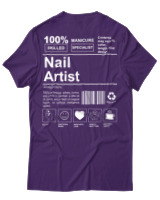 T-Shirt Αντρικό - Nail Artist - Color Thumbnail Σκούρο Μωβ