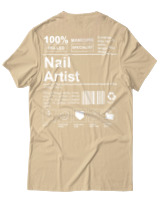 T-Shirt Αντρικό - Nail Artist - Color Thumbnail Μπεζ