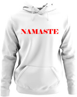 Φούτερ με κουκούλα - Namaste - Color Thumbnail ΄Ασπρο