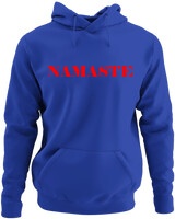 Φούτερ με κουκούλα - Namaste - Color Thumbnail Μπλε Ρουά
