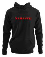 Φούτερ με κουκούλα - Namaste - Color Thumbnail Μαύρο