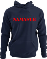 Φούτερ με κουκούλα - Namaste - Color Thumbnail Navy Blue