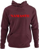 Φούτερ με κουκούλα - Namaste - Color Thumbnail Marron