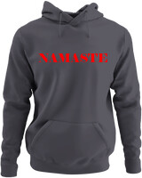 Φούτερ με κουκούλα - Namaste - Color Thumbnail Ανθρακί
