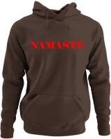 Φούτερ με κουκούλα - Namaste - Color Thumbnail Καφέ