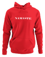 Φούτερ με κουκούλα - Namaste - Color Thumbnail Κόκκινο