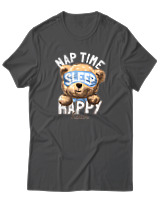 T-Shirt Αντρικό - Nap Time Happy Hour - Color Thumbnail Ανθρακί