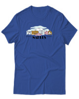 T-Shirt Αντρικό - Naples City - Color Thumbnail Μπλε Ρουά