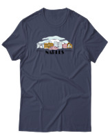 T-Shirt Αντρικό - Naples City - Color Thumbnail Μπλε Γκρι