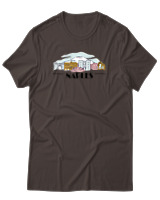 T-Shirt Αντρικό - Naples City - Color Thumbnail Καφέ
