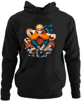 Φούτερ με κουκούλα - Naruto Next Gen Mode - Color Thumbnail Μαύρο