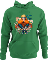 Φούτερ με κουκούλα - Naruto Next Gen Mode - Color Thumbnail Kelly Green