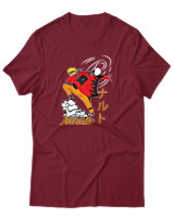 T-Shirt Αντρικό - Naruto Rasengan Run - Color Thumbnail Σκούρο Κόκκινο