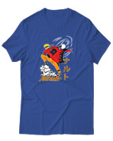 T-Shirt Αντρικό - Naruto Rasengan Run - Color Thumbnail Μπλε Ρουά