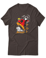 T-Shirt Αντρικό - Naruto Rasengan Run - Color Thumbnail Καφέ
