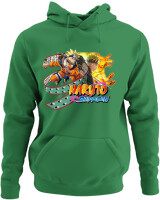Φούτερ με κουκούλα - Naruto Shippuden - Color Thumbnail Kelly Green