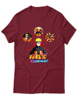 T-Shirt Unisex - Naruto Shippuden Legacy - Color Thumbnail Σκούρο Κόκκινο