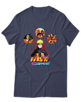 T-Shirt Unisex - Naruto Shippuden Legacy - Color Thumbnail Μπλε Γκρι