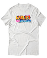T-Shirt Unisex - Naruto Shippuden Logo - Color Thumbnail Άσπρο