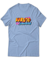 T-Shirt Unisex - Naruto Shippuden Logo - Color Thumbnail Γαλάζιο