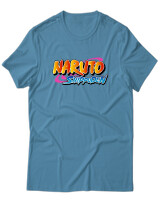 T-Shirt Unisex - Naruto Shippuden Logo - Color Thumbnail Τιρκουάζ