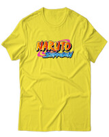 T-Shirt Unisex - Naruto Shippuden Logo - Color Thumbnail Κίτρινο