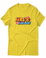 T-Shirt Unisex - Naruto Shippuden Logo - Color Thumbnail Χρυσό Κίτρινο
