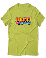 T-Shirt Unisex - Naruto Shippuden Logo - Color Thumbnail Λαχανί